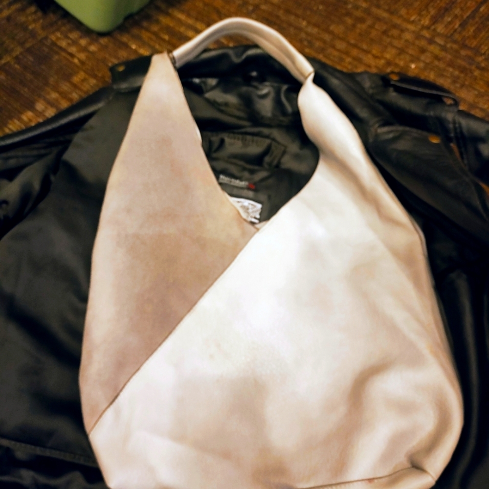 Two tone grey purse